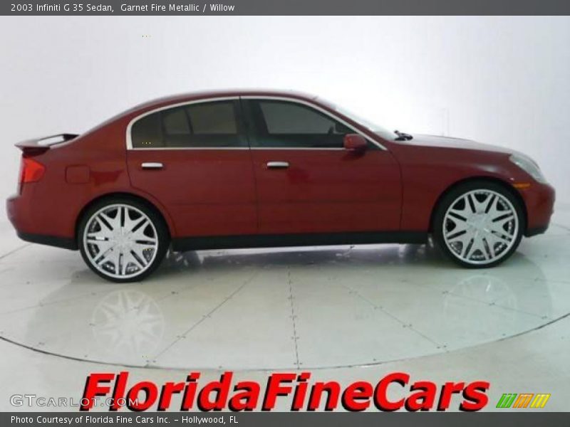 Garnet Fire Metallic / Willow 2003 Infiniti G 35 Sedan