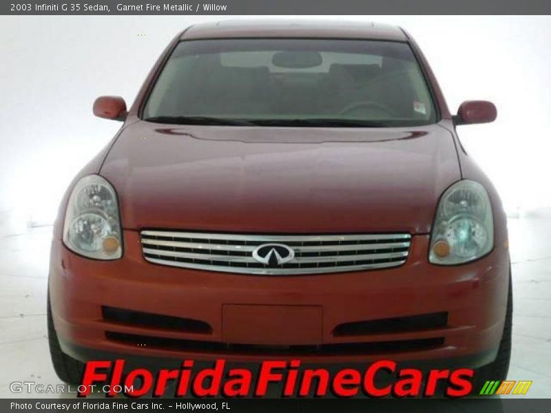 Garnet Fire Metallic / Willow 2003 Infiniti G 35 Sedan