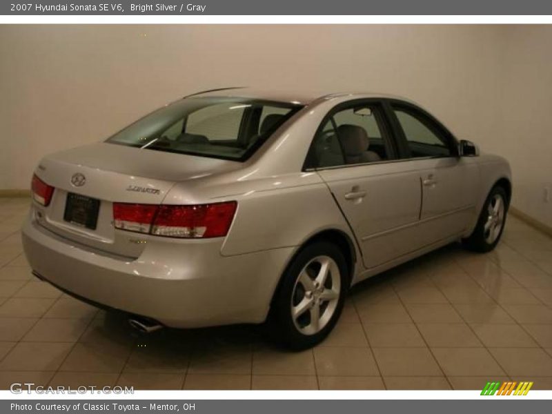 Bright Silver / Gray 2007 Hyundai Sonata SE V6