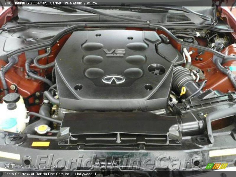 Garnet Fire Metallic / Willow 2003 Infiniti G 35 Sedan