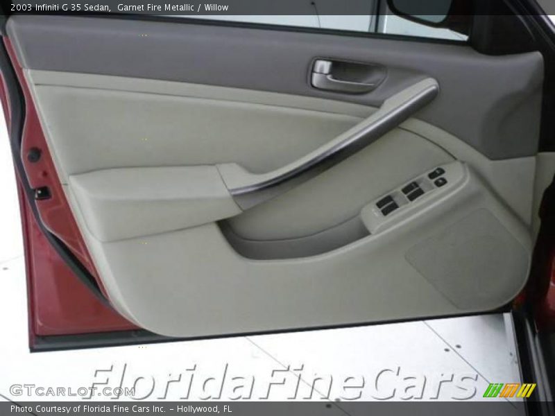 Garnet Fire Metallic / Willow 2003 Infiniti G 35 Sedan