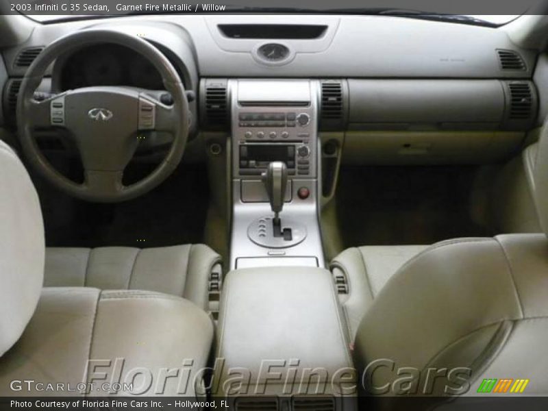 Garnet Fire Metallic / Willow 2003 Infiniti G 35 Sedan