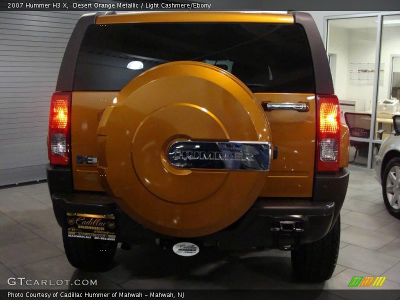 Desert Orange Metallic / Light Cashmere/Ebony 2007 Hummer H3 X
