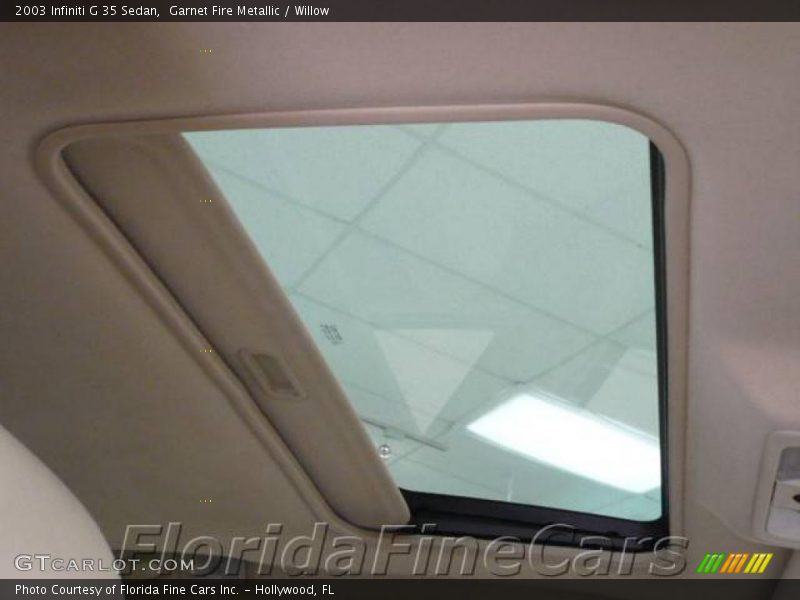 Garnet Fire Metallic / Willow 2003 Infiniti G 35 Sedan