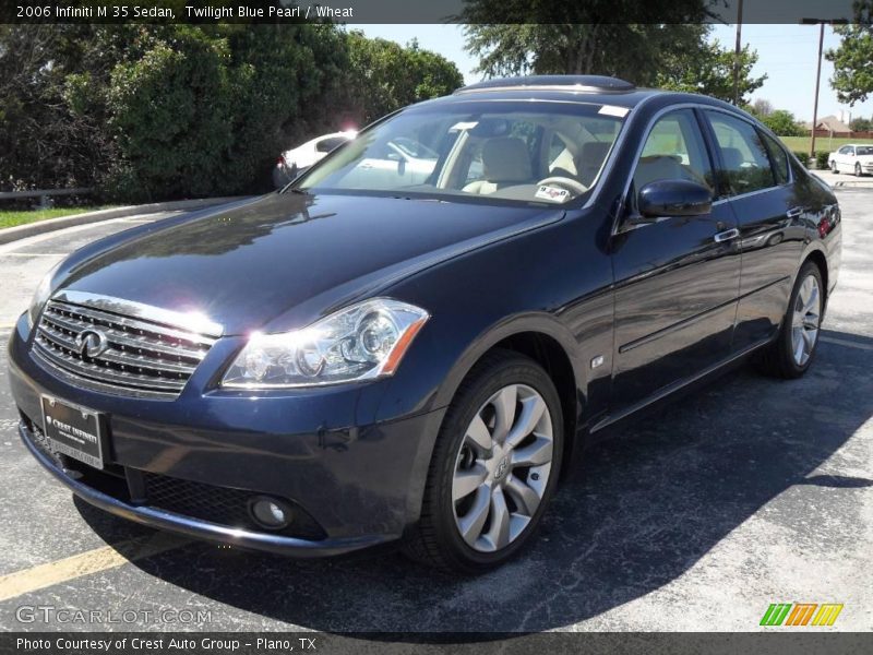 Twilight Blue Pearl / Wheat 2006 Infiniti M 35 Sedan