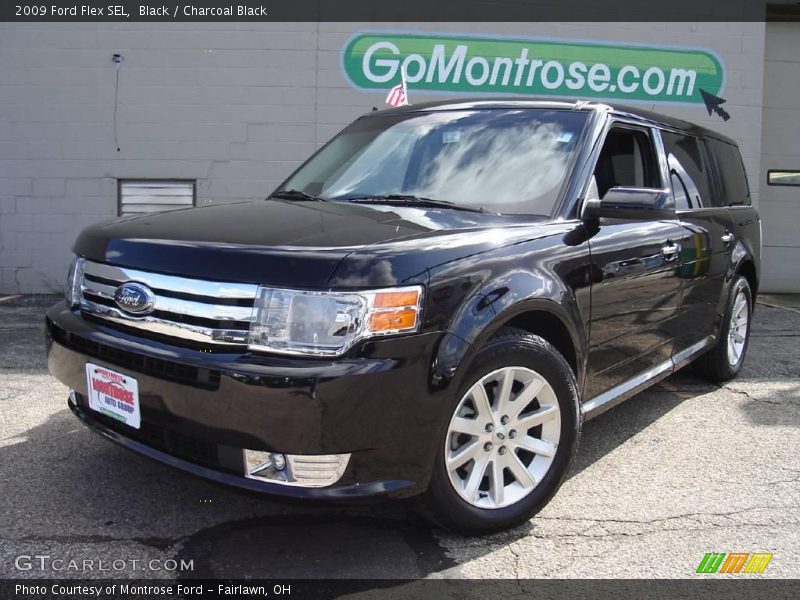 Black / Charcoal Black 2009 Ford Flex SEL