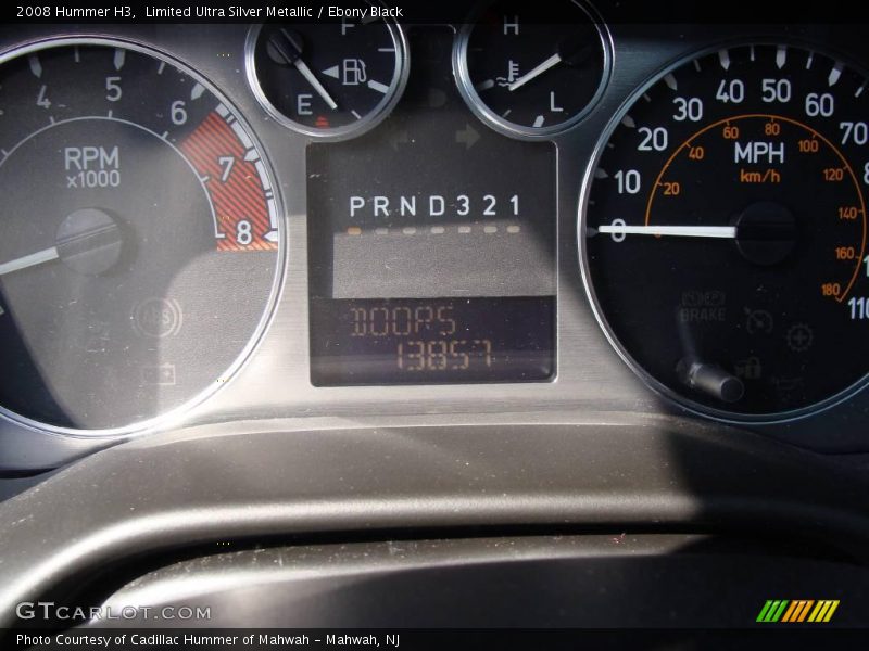 Limited Ultra Silver Metallic / Ebony Black 2008 Hummer H3