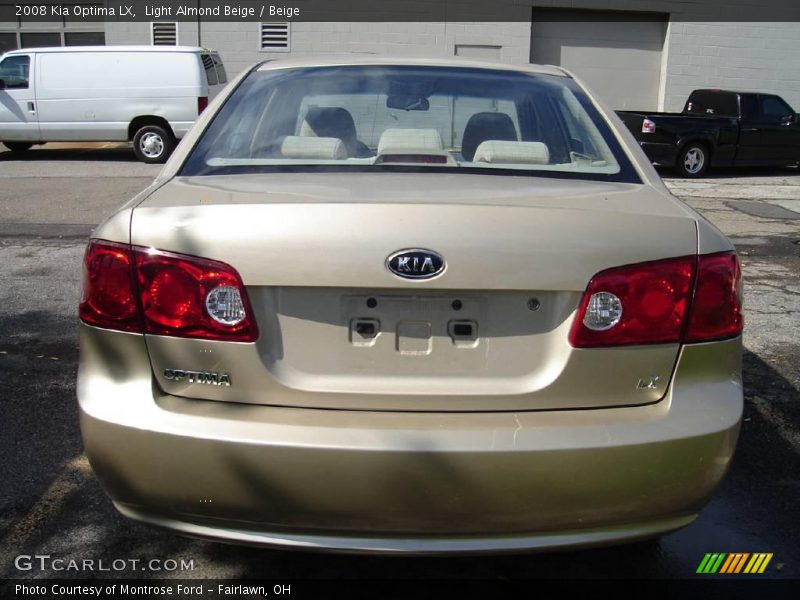 Light Almond Beige / Beige 2008 Kia Optima LX