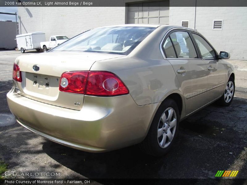 Light Almond Beige / Beige 2008 Kia Optima LX