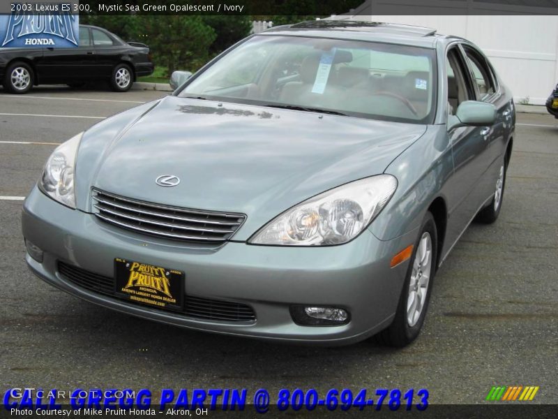 Mystic Sea Green Opalescent / Ivory 2003 Lexus ES 300