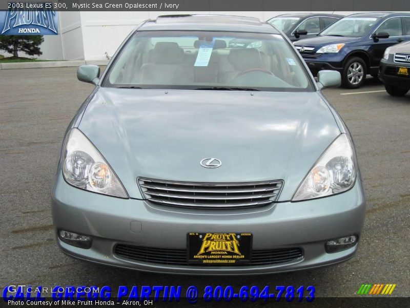 Mystic Sea Green Opalescent / Ivory 2003 Lexus ES 300