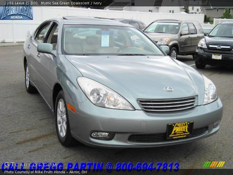 Mystic Sea Green Opalescent / Ivory 2003 Lexus ES 300