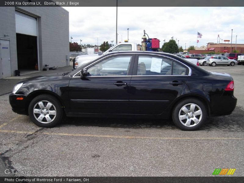 Ebony Black / Beige 2008 Kia Optima LX