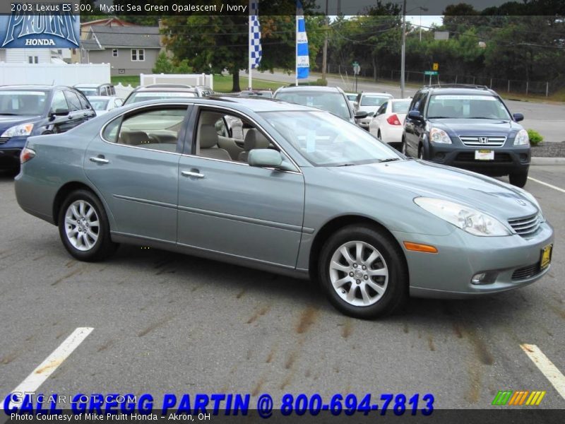 Mystic Sea Green Opalescent / Ivory 2003 Lexus ES 300