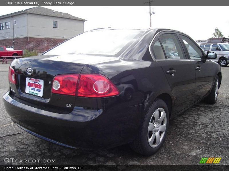 Ebony Black / Beige 2008 Kia Optima LX