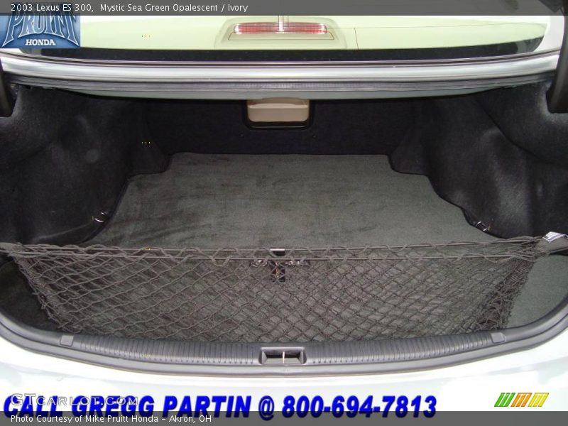 Mystic Sea Green Opalescent / Ivory 2003 Lexus ES 300