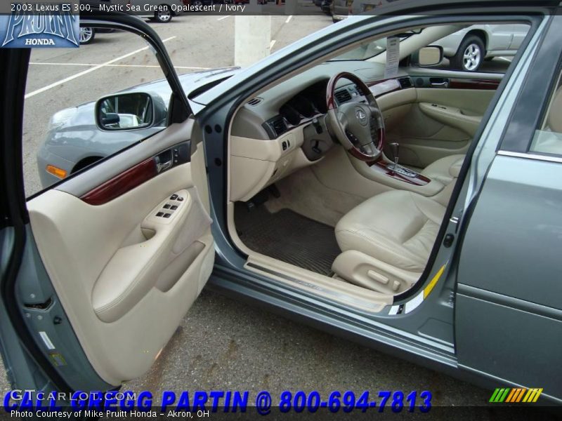 Mystic Sea Green Opalescent / Ivory 2003 Lexus ES 300