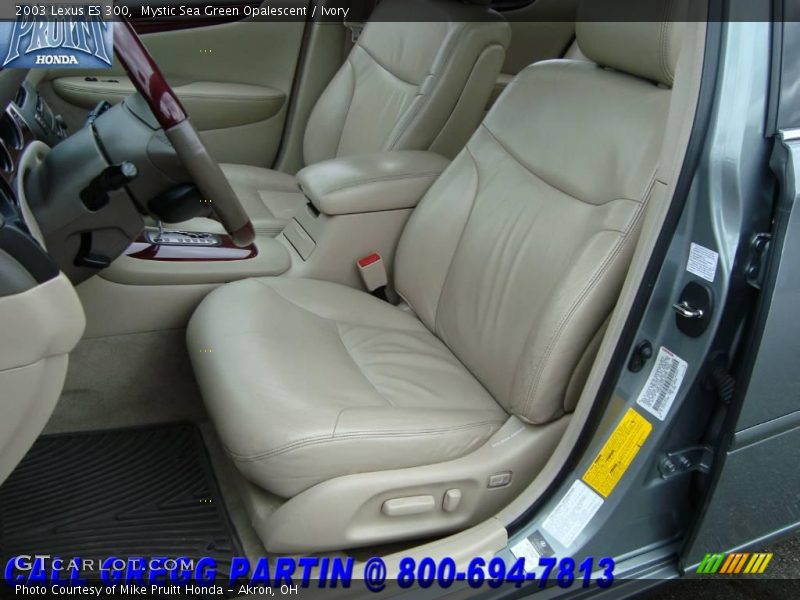 Mystic Sea Green Opalescent / Ivory 2003 Lexus ES 300
