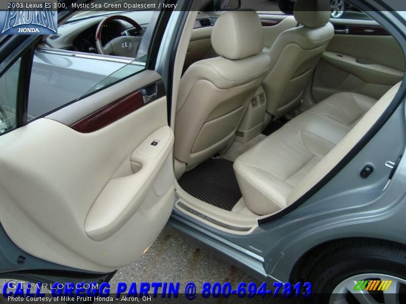 Mystic Sea Green Opalescent / Ivory 2003 Lexus ES 300