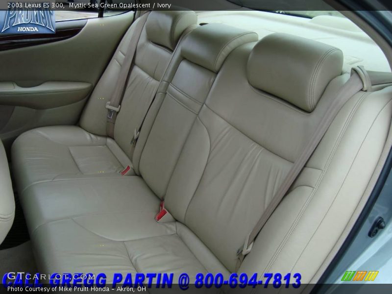 Mystic Sea Green Opalescent / Ivory 2003 Lexus ES 300