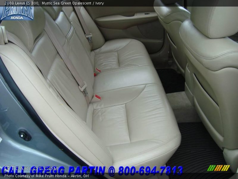 Mystic Sea Green Opalescent / Ivory 2003 Lexus ES 300