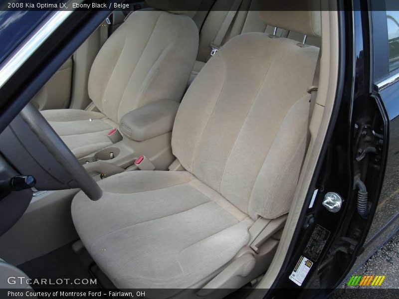 Ebony Black / Beige 2008 Kia Optima LX