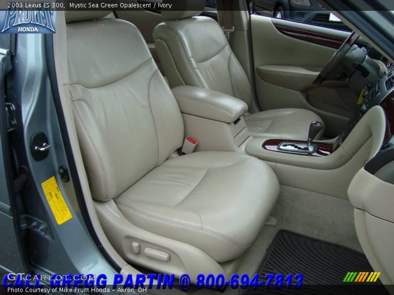 Mystic Sea Green Opalescent / Ivory 2003 Lexus ES 300