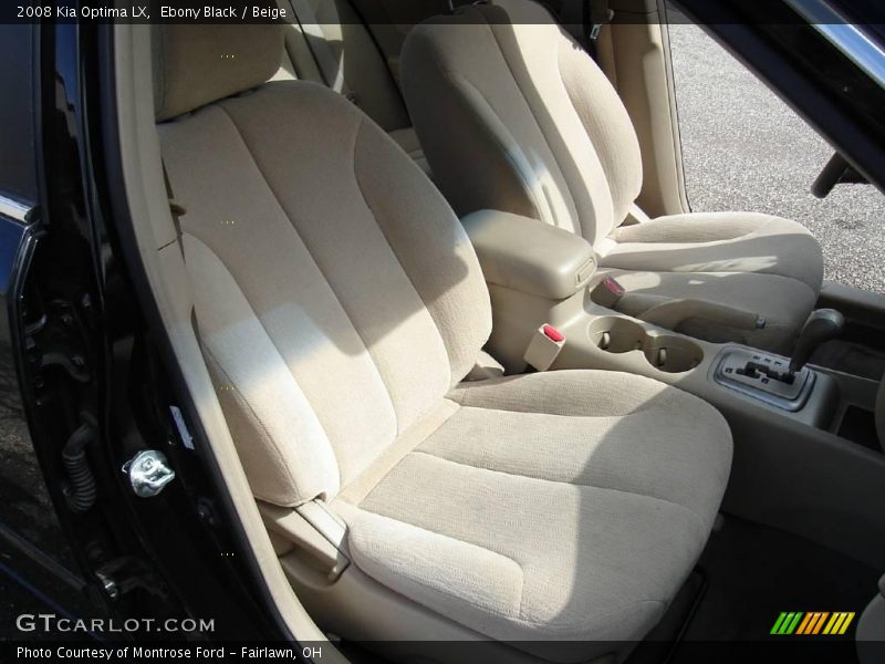 Ebony Black / Beige 2008 Kia Optima LX
