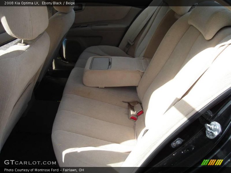 Ebony Black / Beige 2008 Kia Optima LX