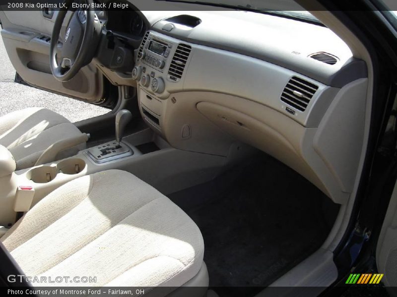 Ebony Black / Beige 2008 Kia Optima LX