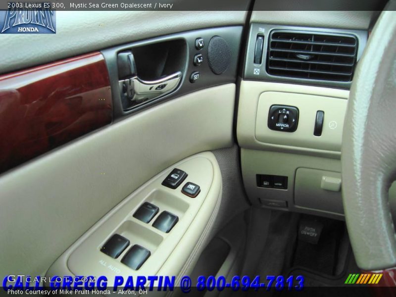 Mystic Sea Green Opalescent / Ivory 2003 Lexus ES 300