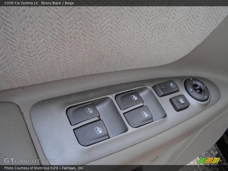 Ebony Black / Beige 2008 Kia Optima LX