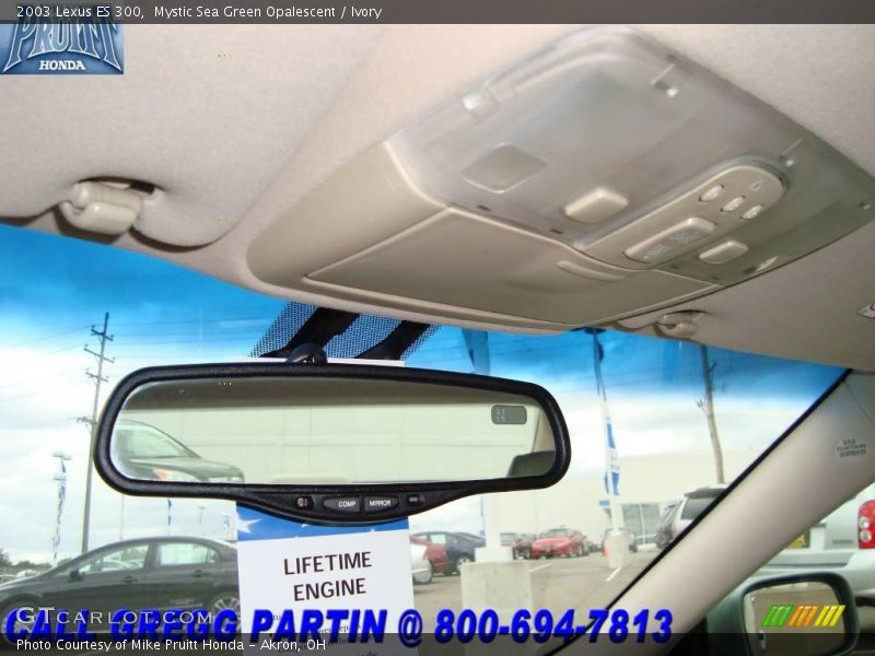 Mystic Sea Green Opalescent / Ivory 2003 Lexus ES 300