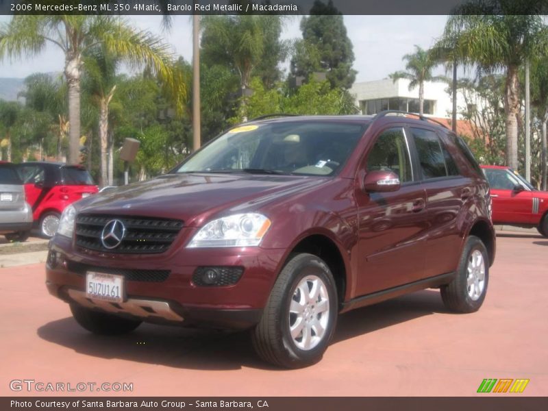 Barolo Red Metallic / Macadamia 2006 Mercedes-Benz ML 350 4Matic