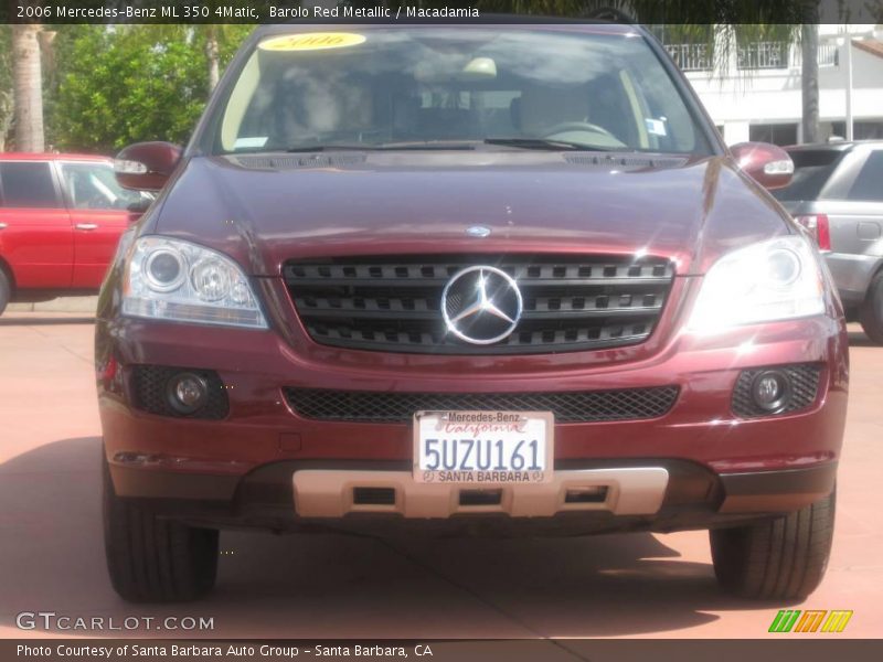 Barolo Red Metallic / Macadamia 2006 Mercedes-Benz ML 350 4Matic