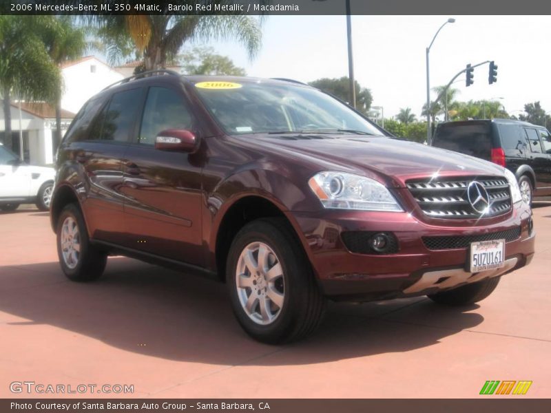 Barolo Red Metallic / Macadamia 2006 Mercedes-Benz ML 350 4Matic
