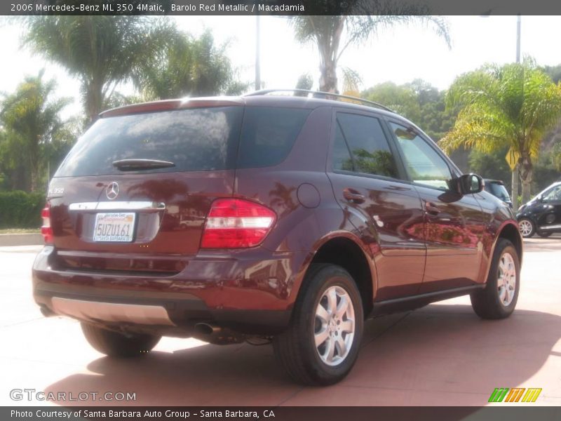 Barolo Red Metallic / Macadamia 2006 Mercedes-Benz ML 350 4Matic