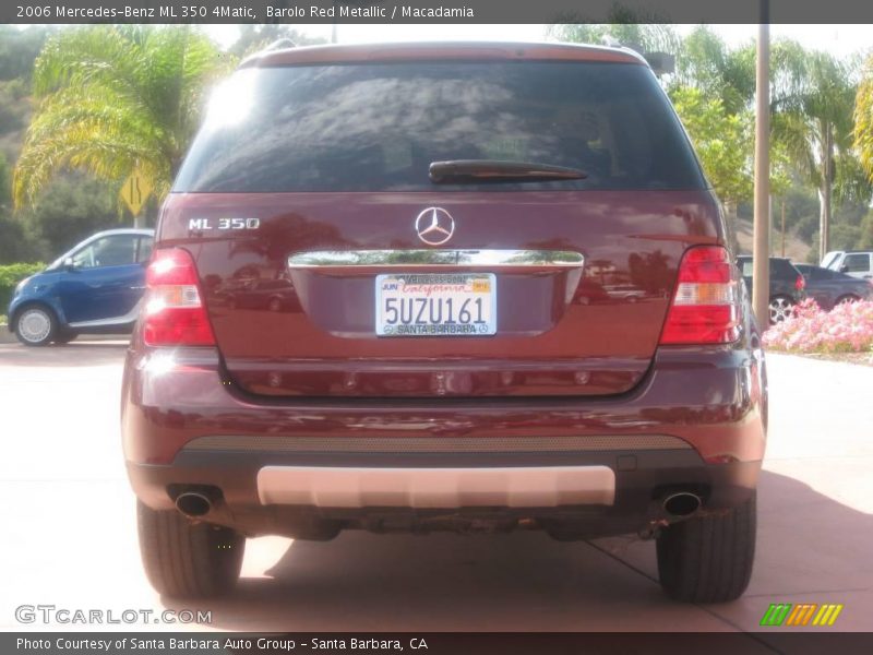 Barolo Red Metallic / Macadamia 2006 Mercedes-Benz ML 350 4Matic