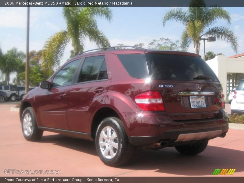 Barolo Red Metallic / Macadamia 2006 Mercedes-Benz ML 350 4Matic