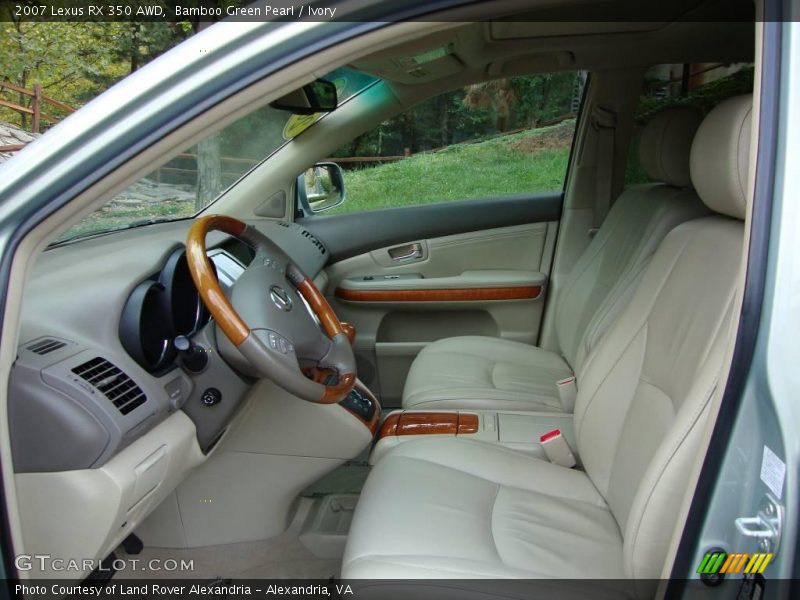 Bamboo Green Pearl / Ivory 2007 Lexus RX 350 AWD