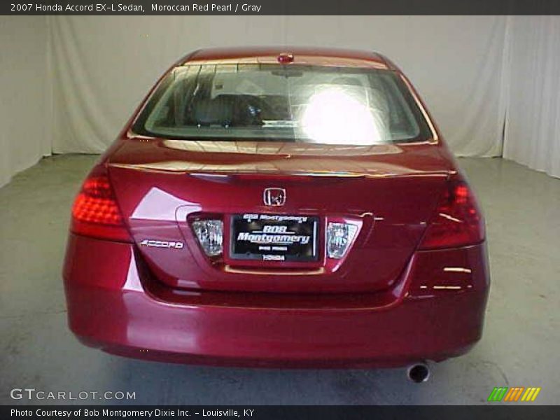 Moroccan Red Pearl / Gray 2007 Honda Accord EX-L Sedan