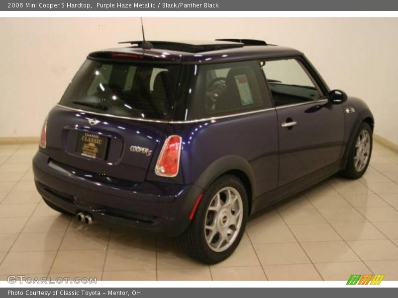 Purple Haze Metallic / Black/Panther Black 2006 Mini Cooper S Hardtop