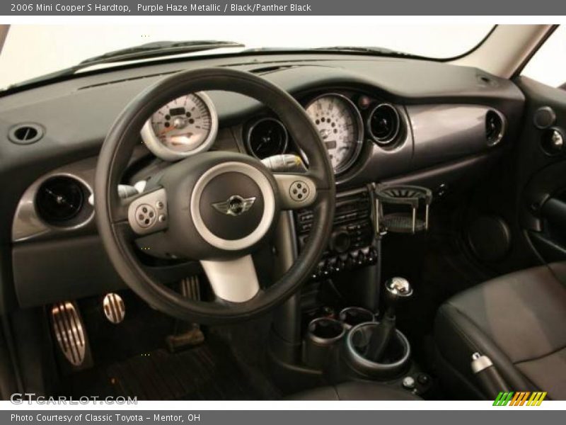 Purple Haze Metallic / Black/Panther Black 2006 Mini Cooper S Hardtop