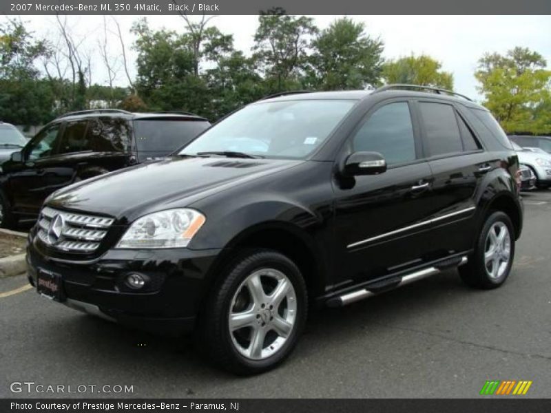 Black / Black 2007 Mercedes-Benz ML 350 4Matic