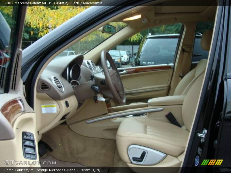Black / Macadamia 2007 Mercedes-Benz ML 350 4Matic