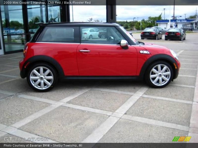 Chili Red / Black/Rooster Red 2009 Mini Cooper S Hardtop