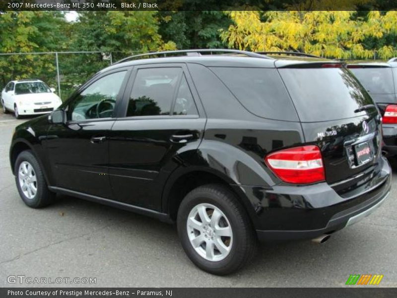 Black / Black 2007 Mercedes-Benz ML 350 4Matic