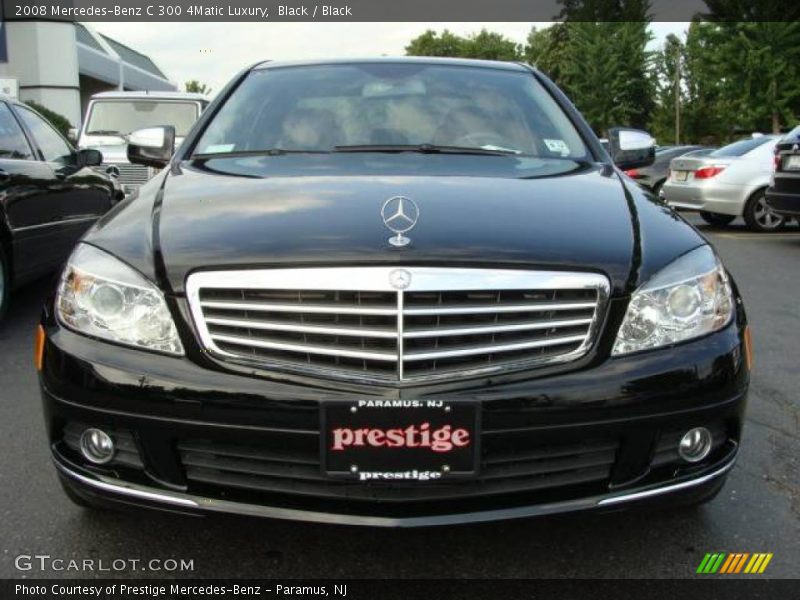Black / Black 2008 Mercedes-Benz C 300 4Matic Luxury