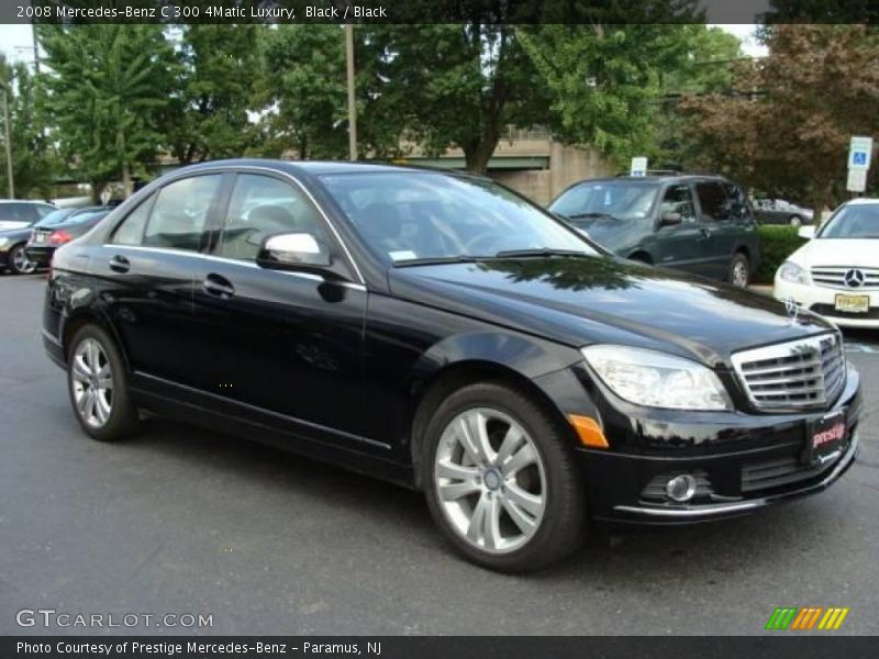 Black / Black 2008 Mercedes-Benz C 300 4Matic Luxury