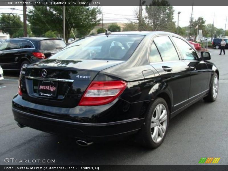 Black / Black 2008 Mercedes-Benz C 300 4Matic Luxury